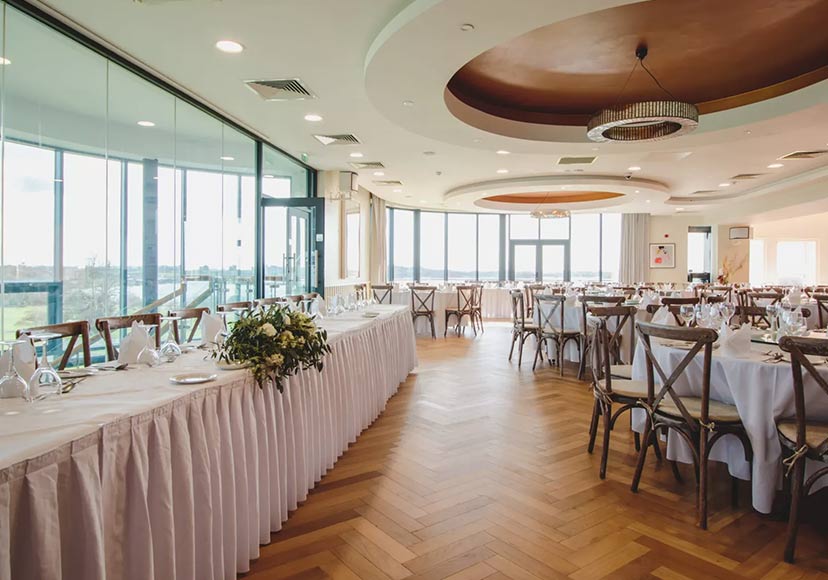 Event room at Glasson Lakehouse.