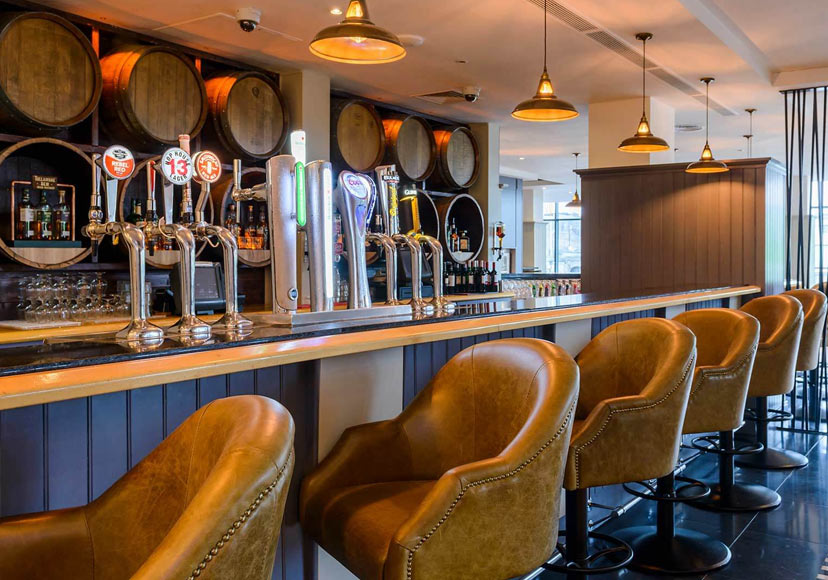 The bar at Radisson Blu Hotel Athlone.