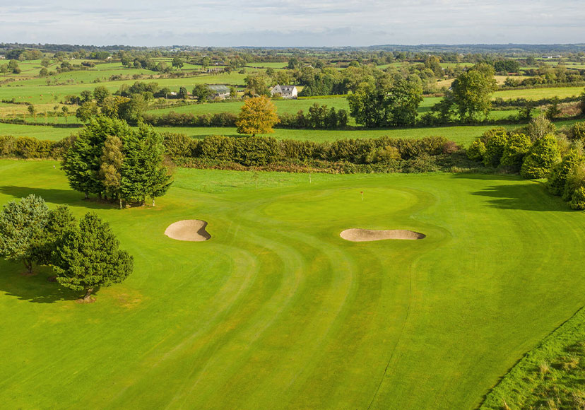 Fairway and green at Mount Temple Golf Club.